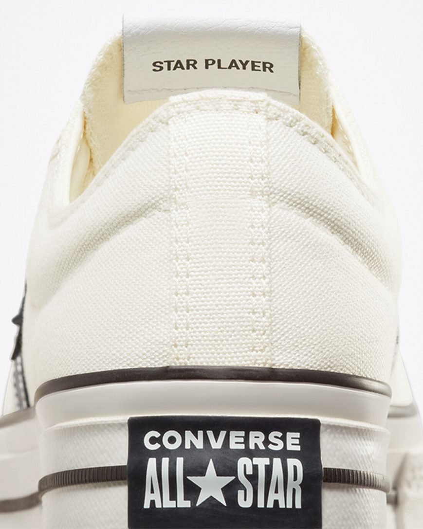 Men's Converse Star Player 76 Low Top Shoes White / Black | AU 590C1S
